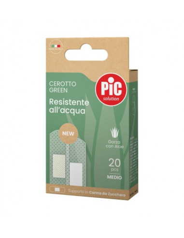 CEROTTO PIC GREEN CANNA ALOE MEDIO 20 PEZZI - Farmacia Grosotto
