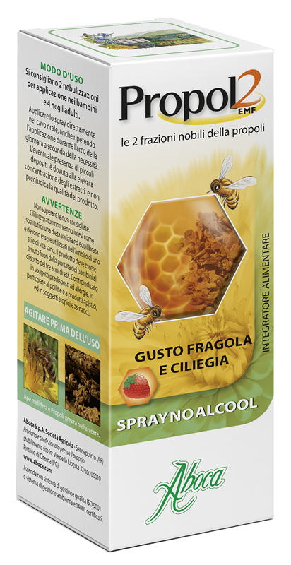 PROPOL2 EMF SPRAY NO ALCOOL FRAGOLA E CILIEGIA 30 ML - Farmacia Grosotto