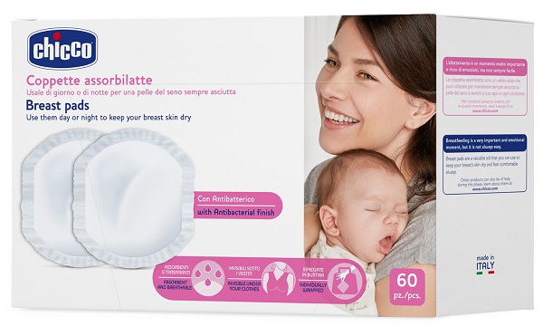 CHICCO COPPETTA ASSORBILATTE ANTIBATTERICA 60 PEZZI - Farmacia Grosotto