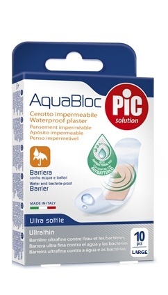 CEROTTO PIC AQUABLOC 25X72MM ANTIBATTERICO 10 PEZZI - Farmacia Grosotto