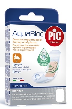 CEROTTO PIC AQUABLOC 10X12 STERILE ANTIBATTERICO 5 PEZZI - Farmacia Grosotto