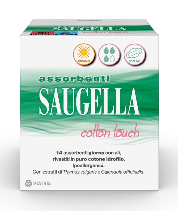 SAUGELLA COTTON TOUCH ASSORBENTI GIORNO 14 PEZZI TAGLIO PREZZO - Farmacia Grosotto