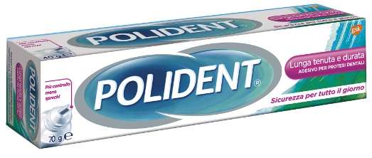 ADESIVO PROTESI DENTALI POLIDENT LUNGA TENUTA 70 G - Farmacia Grosotto