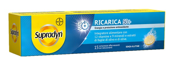 SUPRADYN RICARICA 50+ 15 COMPRESSE EFFERVESCENTI - Farmacia Grosotto