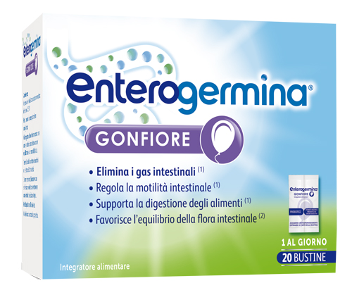 ENTEROGERMINA GONFIORE 20 BUSTINE BIPARTITE - Farmacia Grosotto