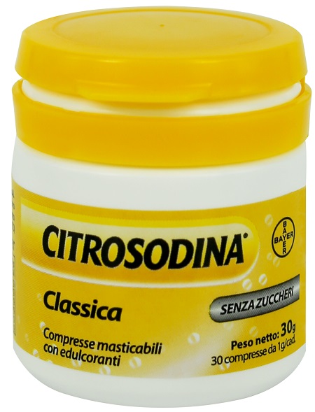 CITROSODINA CLASSICA 30 COMPRESSE MASTICABILI - Farmacia Grosotto