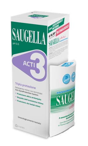 SAUGELLA ACTI3 250 ML + ASSORBENTI INTERNI OMAGGIO - Farmacia Grosotto