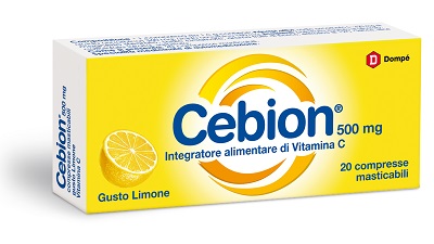 CEBION MASTICABILE LIMONE VITAMINA C 500 MG 20 COMPRESSE - Farmacia Grosotto
