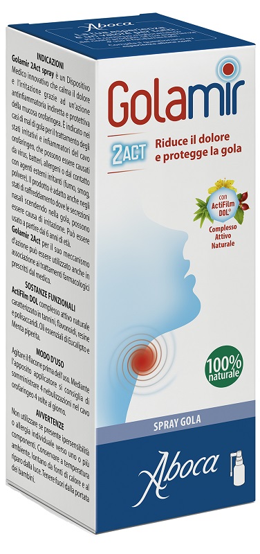 GOLAMIR 2ACT SPRAY 30 ML NO ALCOOL ADULTI E BAMBINI DA UN ANNO DI ETA' - Farmacia Grosotto