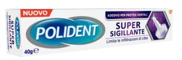 POLIDENT SUPER TENUTA+SIGILLANTE ADESIVO PROTESI DENTALE 40 G - Farmacia Grosotto