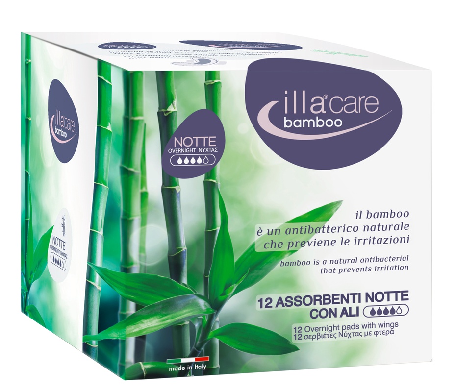 ILLA CARE BAMBOO ASSORBENTE NOTTE 12 PEZZI - Farmacia Grosotto