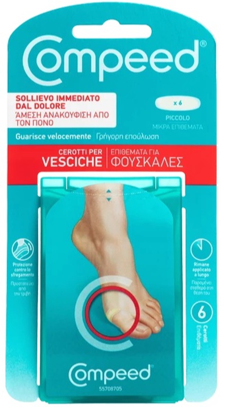 COMPEED CEROTTI PER VESCICHE PICCOLO 6 PEZZI - Farmacia Grosotto