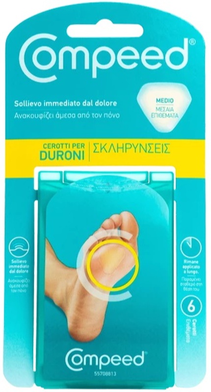 COMPEED CEROTTI PER DURONI MEDIO 6 PEZZI - Farmacia Grosotto