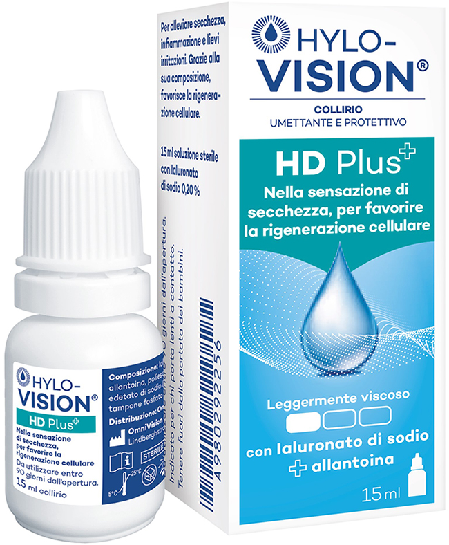 HYLOVISION HD PLUS COLLIRIO UMETTANTE E PROTETTIVO 15 ML - Farmacia Grosotto