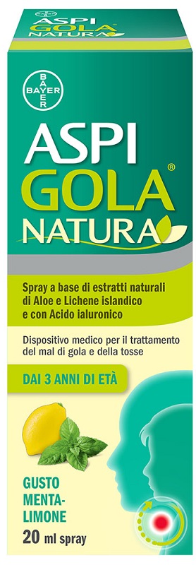 ASPI GOLA NATURA SPRAY MENTA LIMONE 20 ML - Farmacia Grosotto