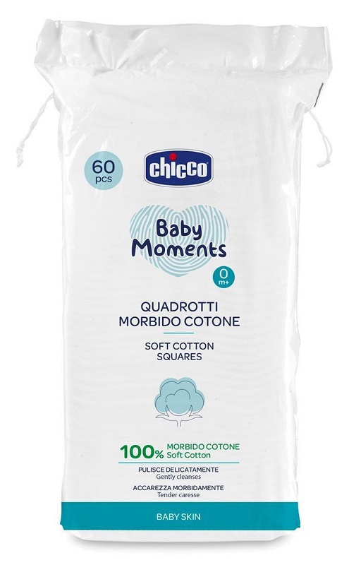 CHICCO BABY MOMENTS QUADROTTI 60 PEZZI - Farmacia Grosotto