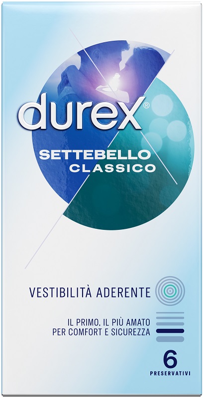PROFILATTICO DUREX SETTEBELLO CLASSICO 6 PEZZI - Farmacia Grosotto