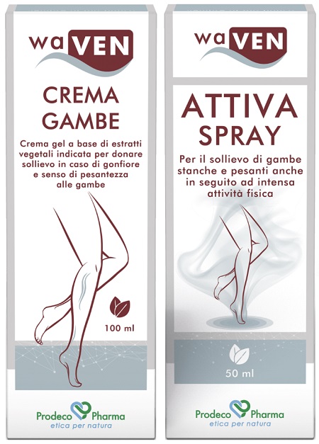 WAVEN CREMA GAMBE 100 ML + ATTIVA SPRAY 50 ML - Farmacia Grosotto