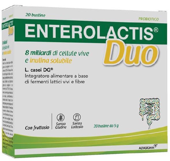 ENTEROLACTIS DUO INULINA 20 BUSTINE 5 G - Farmacia Grosotto