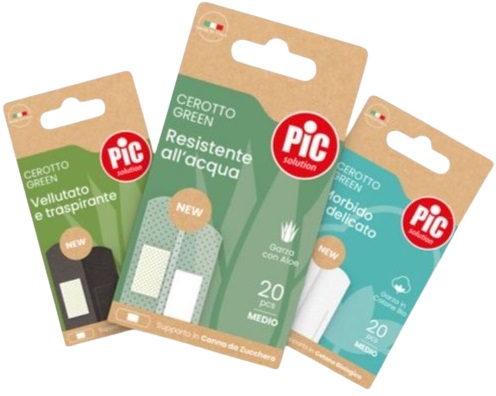 CEROTTO PIC GREEN COTONE BIO MIX 30 PEZZI - Farmacia Grosotto