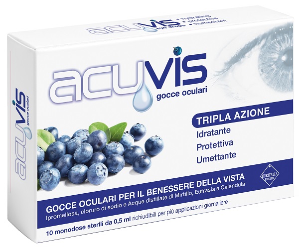 GOCCE OCULARI ACUVIS 10 FLACONCINI 0,5 ML - Farmacia Grosotto