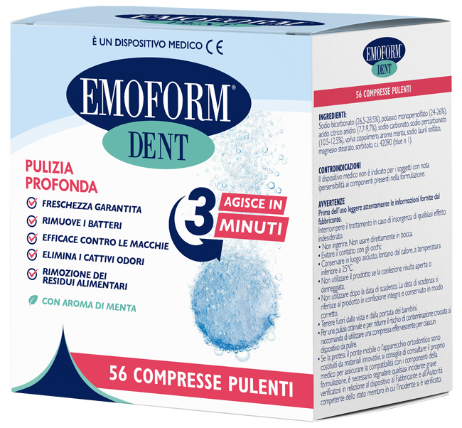 COMPRESSE PULENTI EMOFORM DENT 56 PEZZI - Farmacia Grosotto